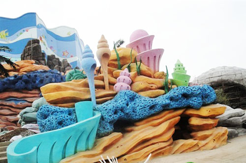 海螺贝壳沙滩彩色卡通假山雕塑