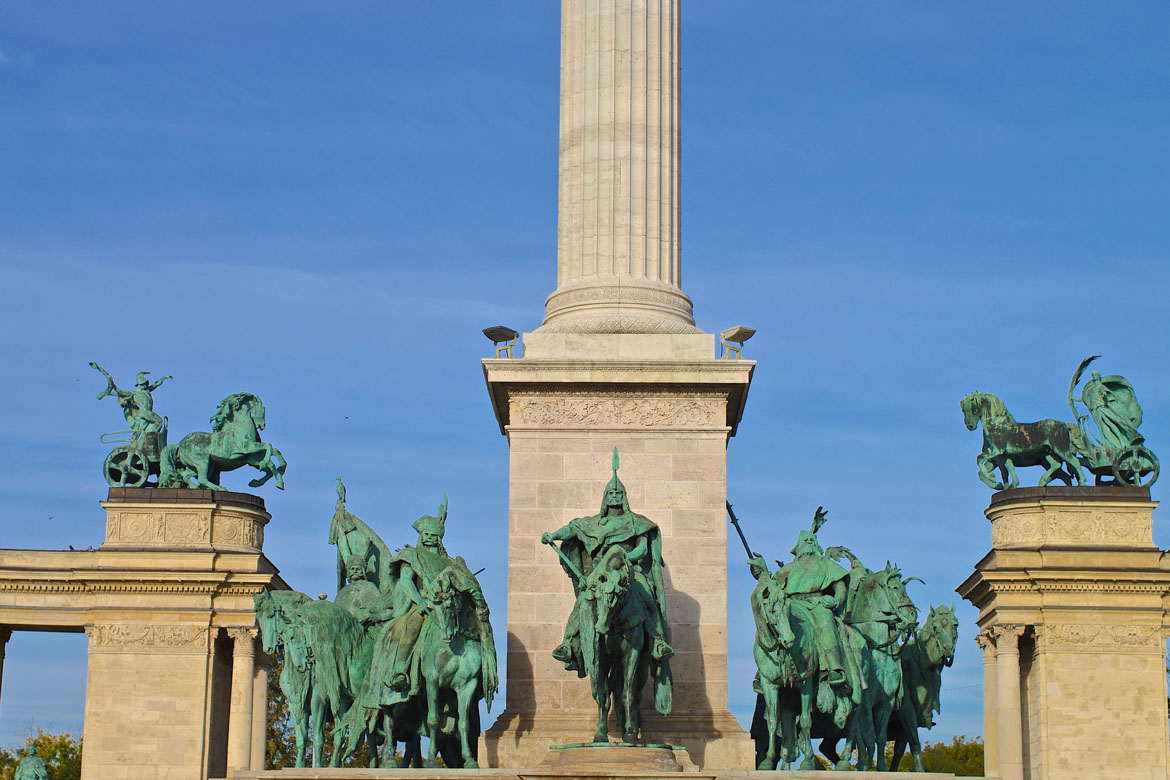 欧洲罗马骑马雕塑纪念碑