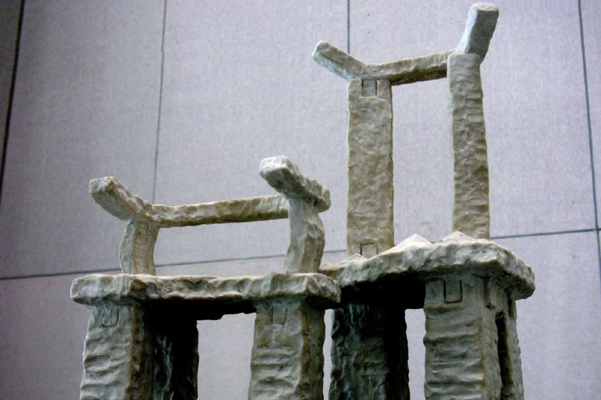 博仟ky开元官网翻制的坐山观水玻璃钢仿石材雕塑