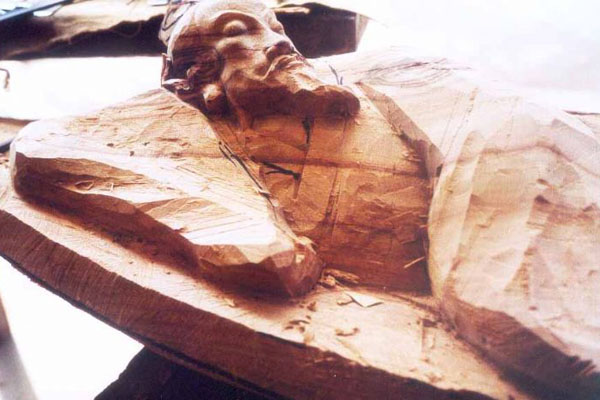 博仟ky开元官网运用木雕塑造的李白木纹展示