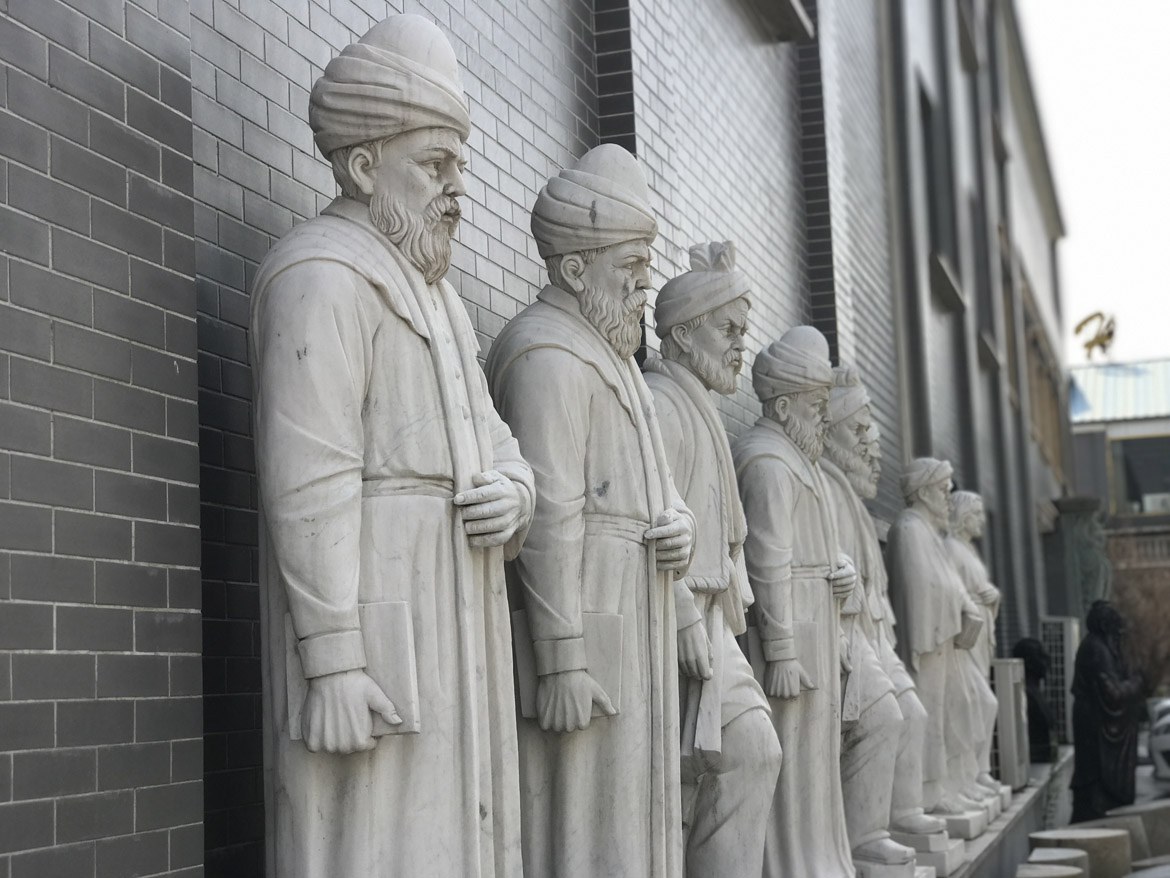 西方宗教人物群汉白玉石材雕塑