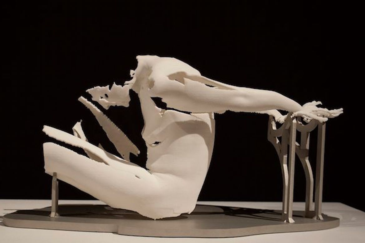 3d打印的破损人体雕塑