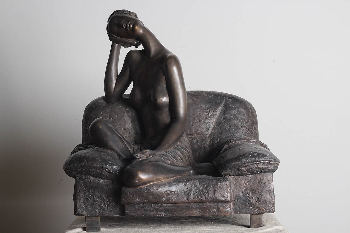 博仟雕塑企业的青铜人体雕塑