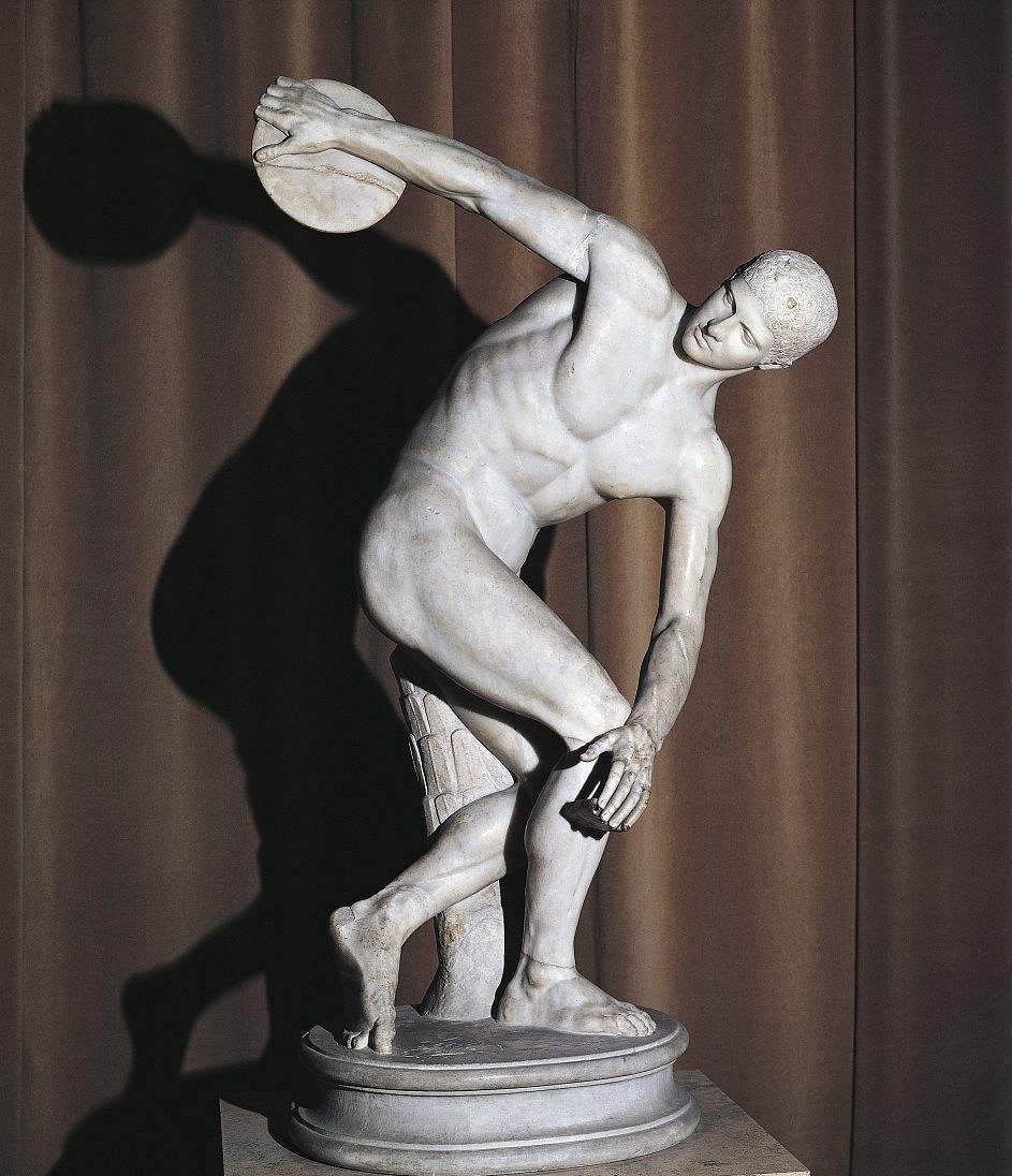 掷铁饼者罗马人物雕塑