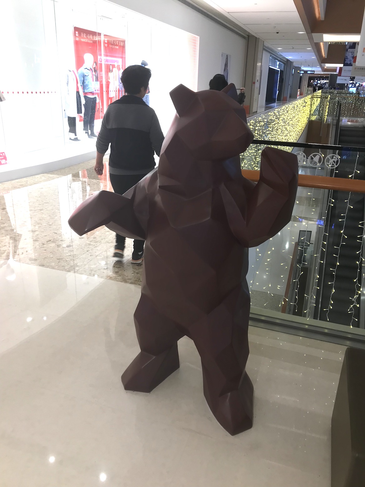 商场美陈卡通熊雕塑