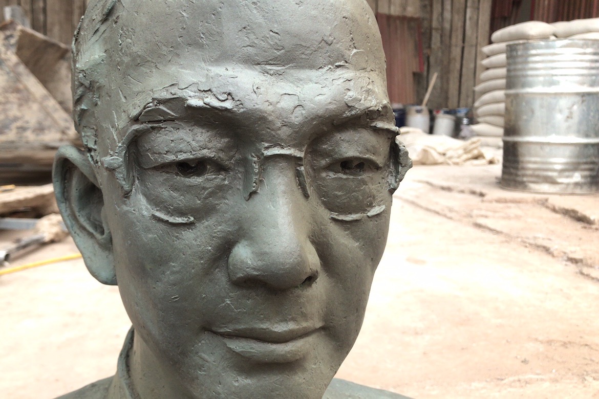 雕塑人像定制 陆志韦先生铸铜肖像制作