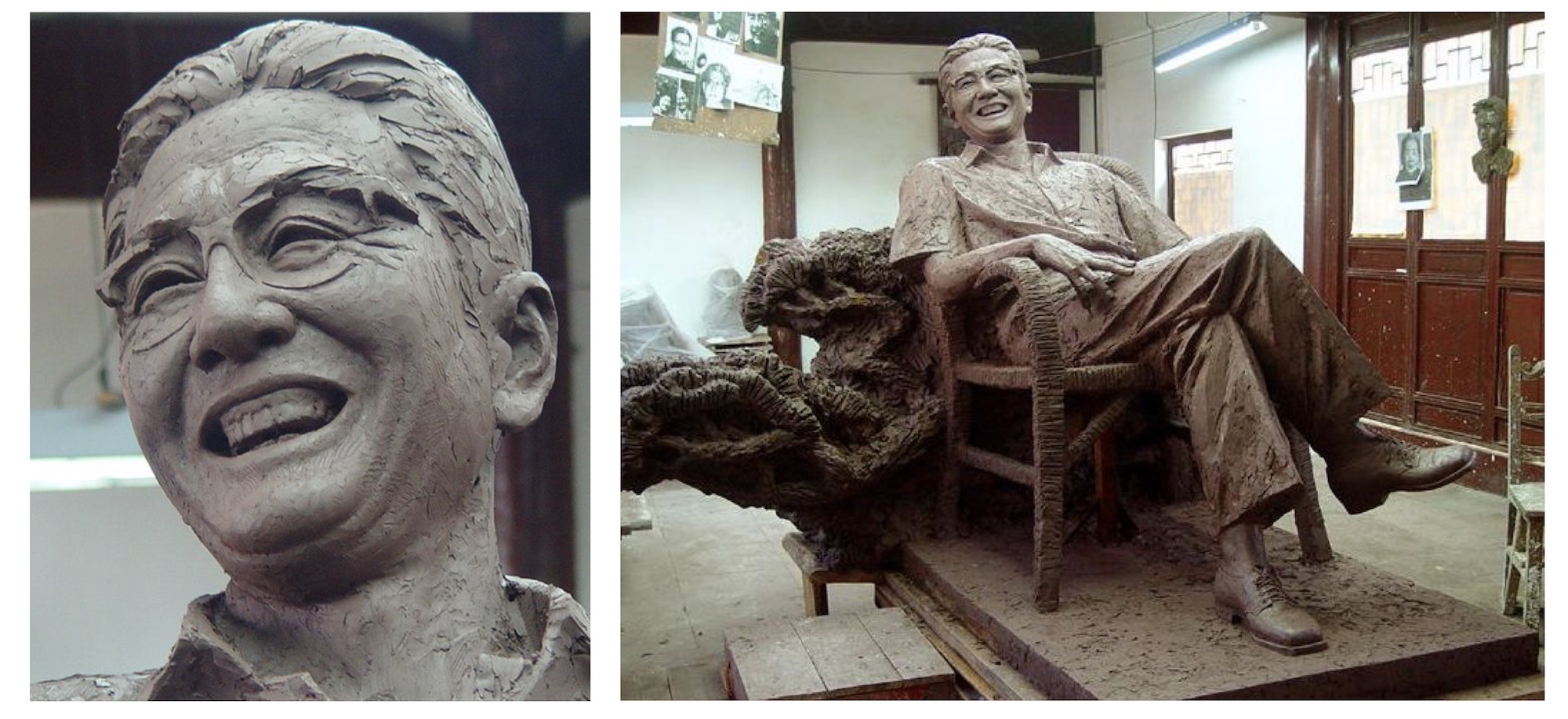 外交部长乔冠华人物肖像雕塑塑像